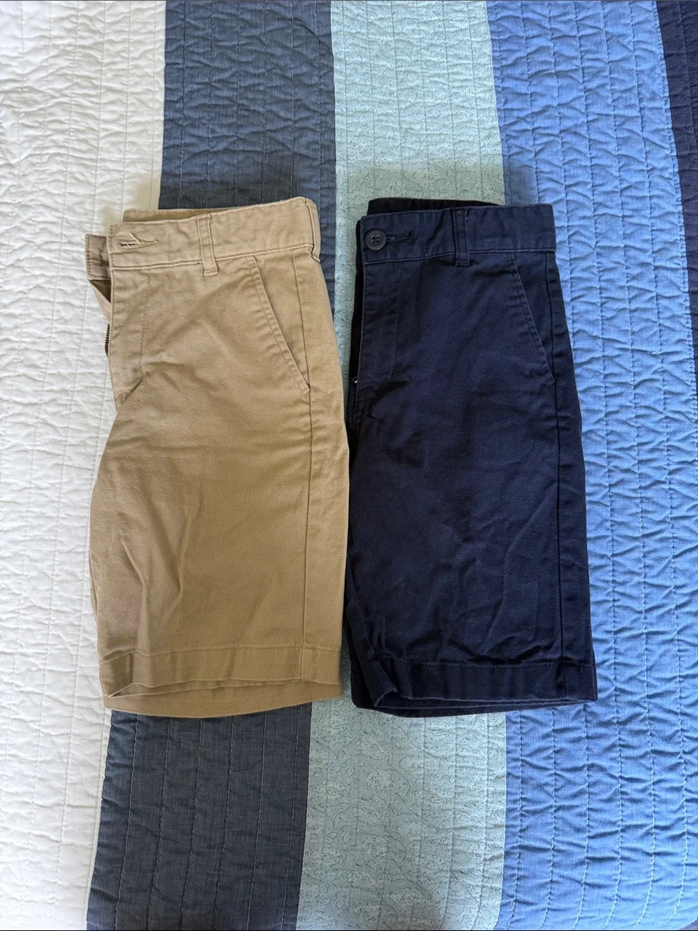 Old Navy Khaki and Navy Chino Shorts